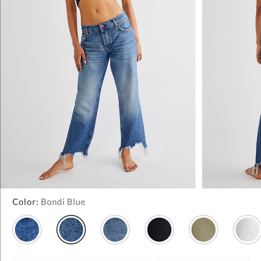 Free People Maggie Mid-Rise Straight Leg Jean